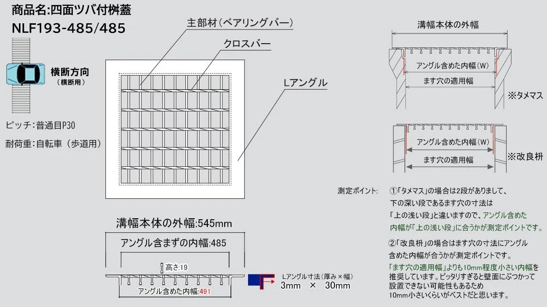 「特価品」マキテック 普通目 四面ツバ付き 桝蓋 溜桝・角マス240用 スチール製 T-14用 NLF25-220/220